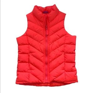 NWT Girls Frost Free Puffer Vest Size XS/5 Highlighter Pink